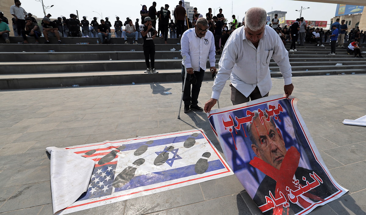 أعلنت «المقاومة الإسلامية في العراق» أنها استهدفت، فجر أمس، هدفاً حيوياً شمال فلسطين المحتلة (أ ف ب)