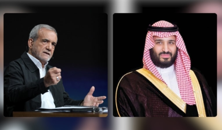 الرئيس الإيراني وولي العهد السعودي