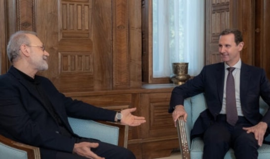 الرئيس الأسد ولاريجاني