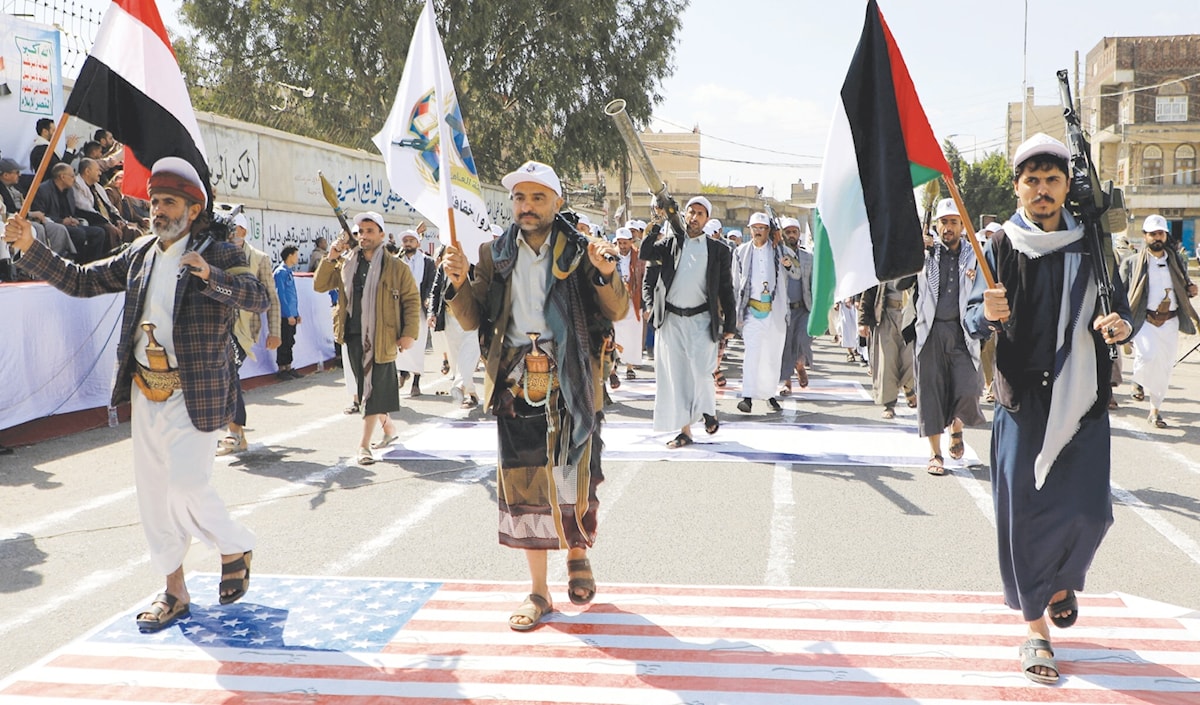 أكّد الحوثي استمرار العمليات العسكرية المساندة لغزة ولبنان (أ ف ب)