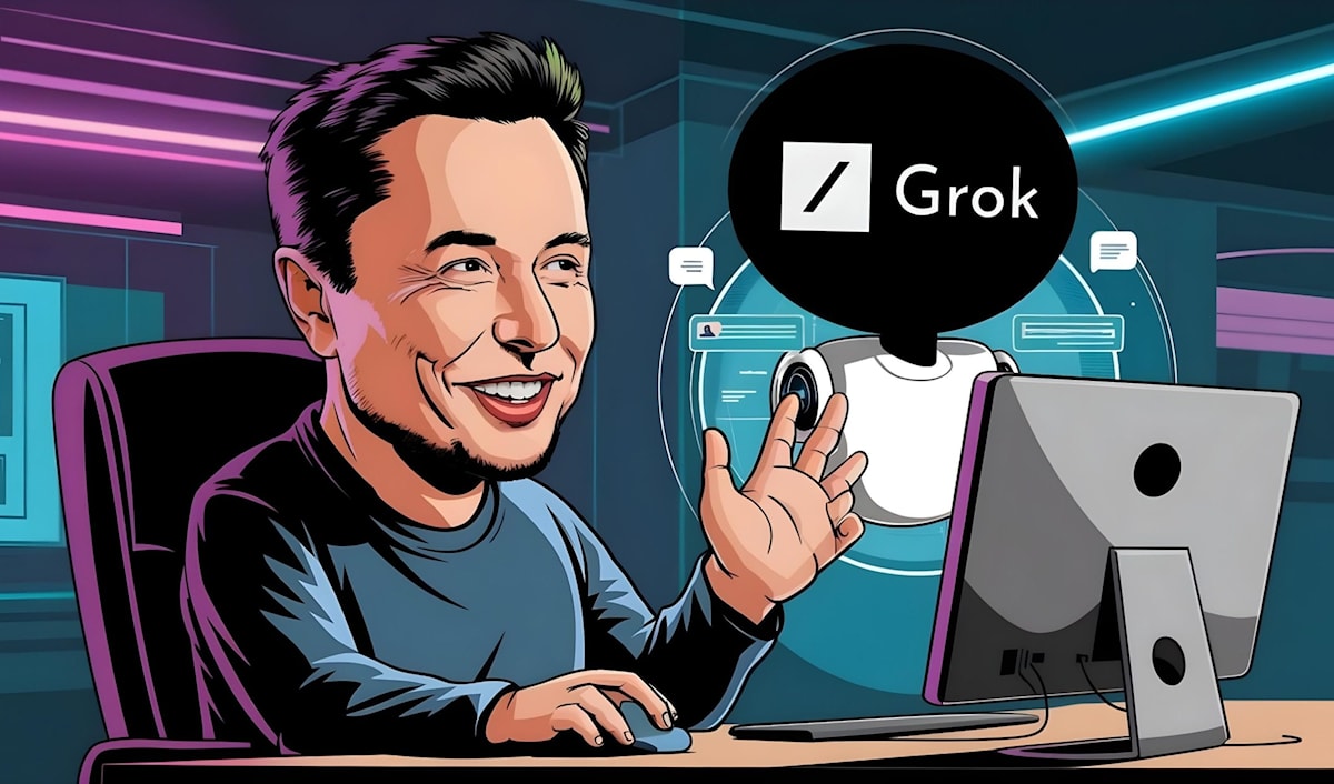 يعوّل ماسك على Grok للريادة في مجال الـ AI