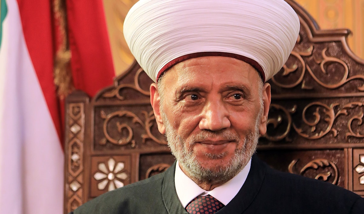 مفتي الجمهورية اللبنانية الشيخ عبد اللطيف دريان (هيثم الموسوي)