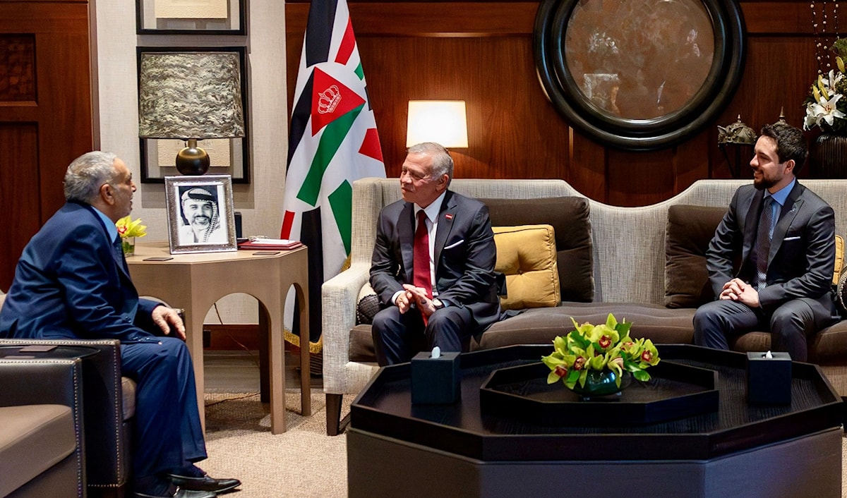 الأزمة السورية بين الملك الأردني، عبدالله الثاني، ورئيس البرلمان العراقي، محمود المشهداني (أ ف ب)
