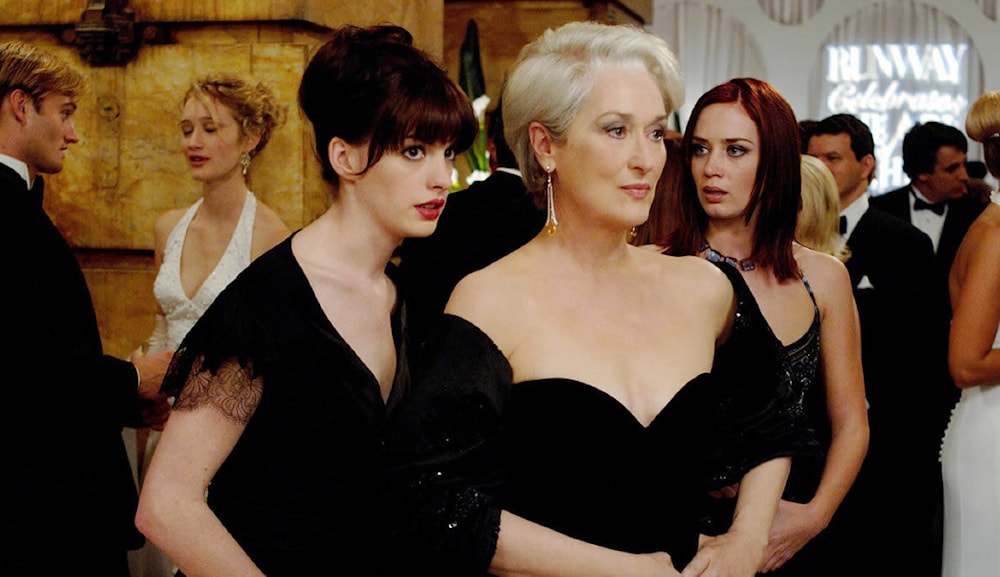 ميريل ستريب وآن هاثاواي  من فيلم The devil wears prada 