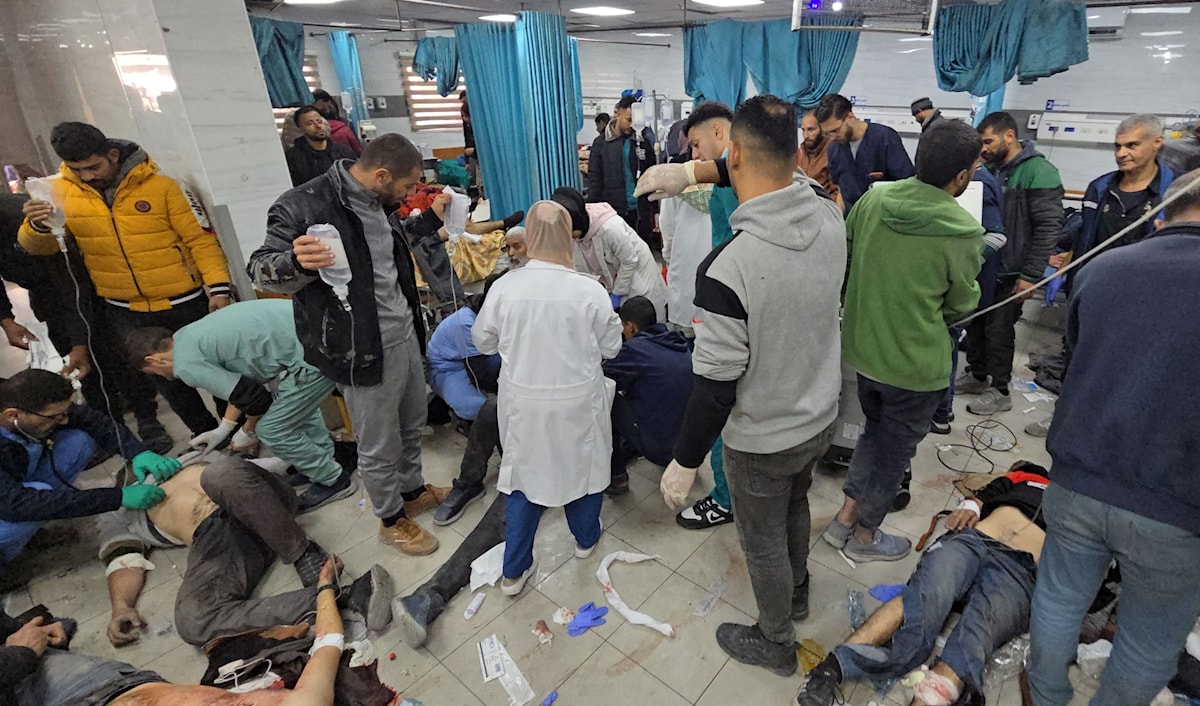 مستشفى «كمال عدوان» هدفاً دائماً للعدو (أ ف ب)