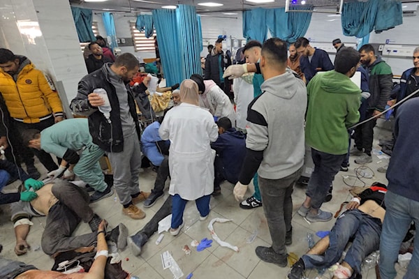 مستشفى «كمال عدوان» هدفاً دائماً للعدو (أ ف ب)