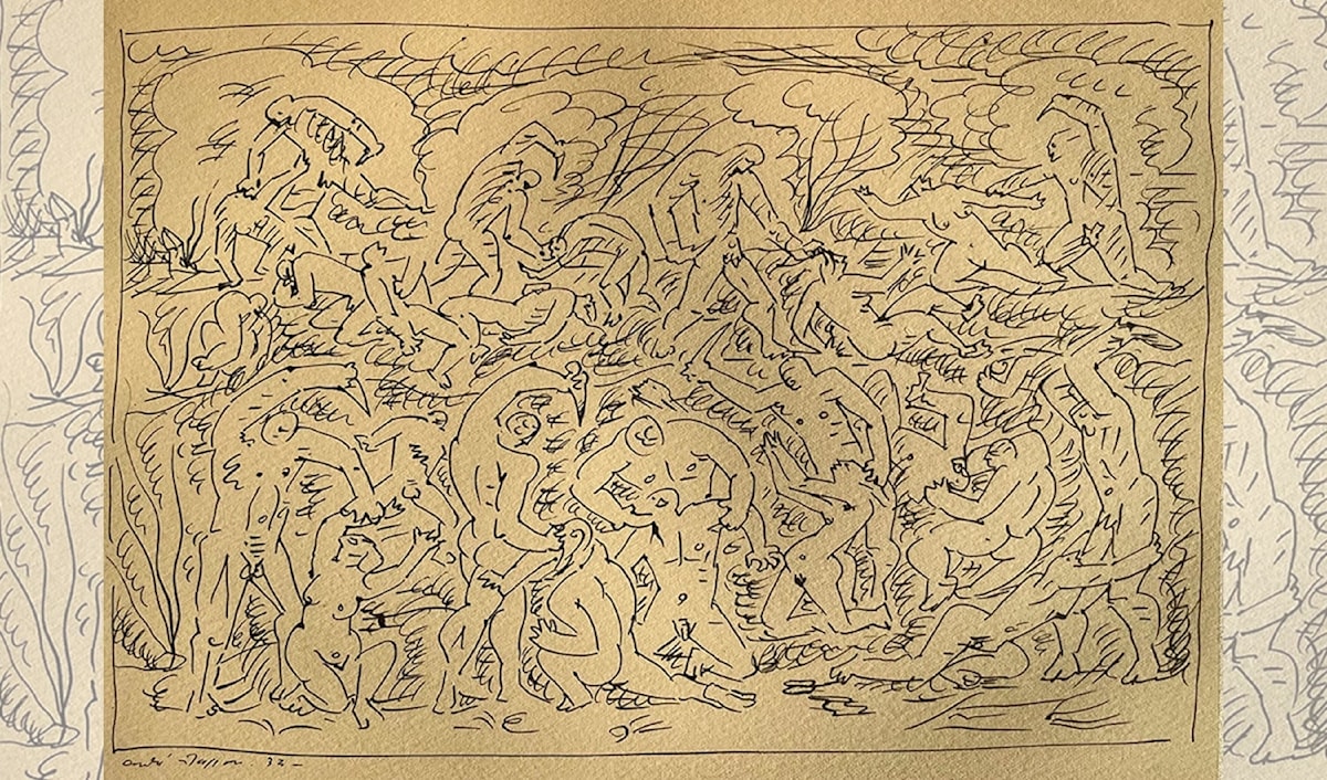 أندري ماسون ــــ «مجزرة» (حبر على ورق، 1932)