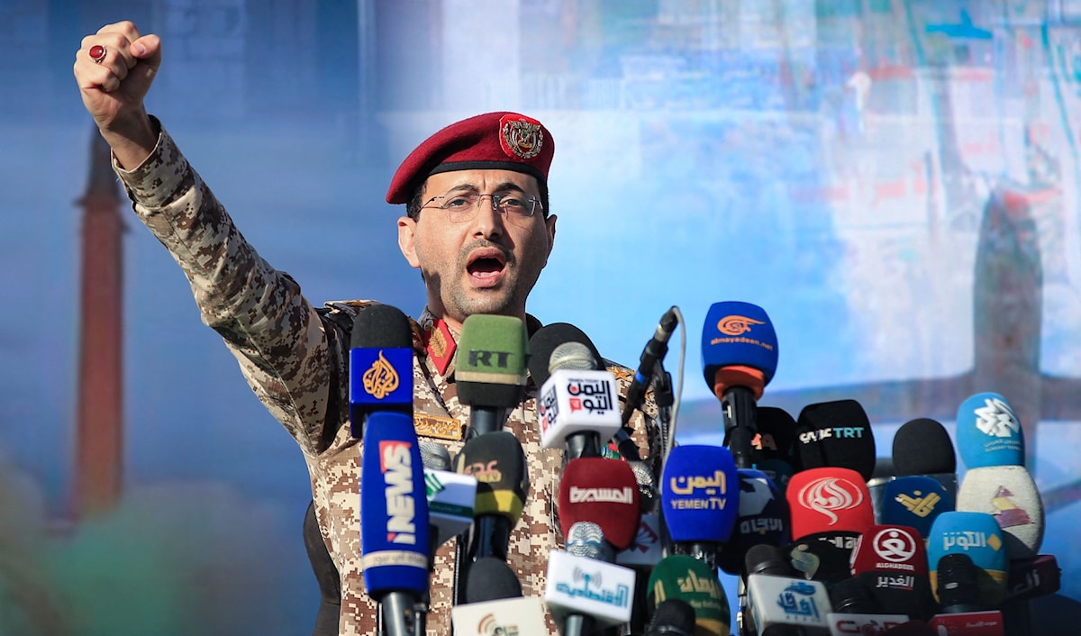الناطق العسكري العميد يحيى سريع (أ ف ب)