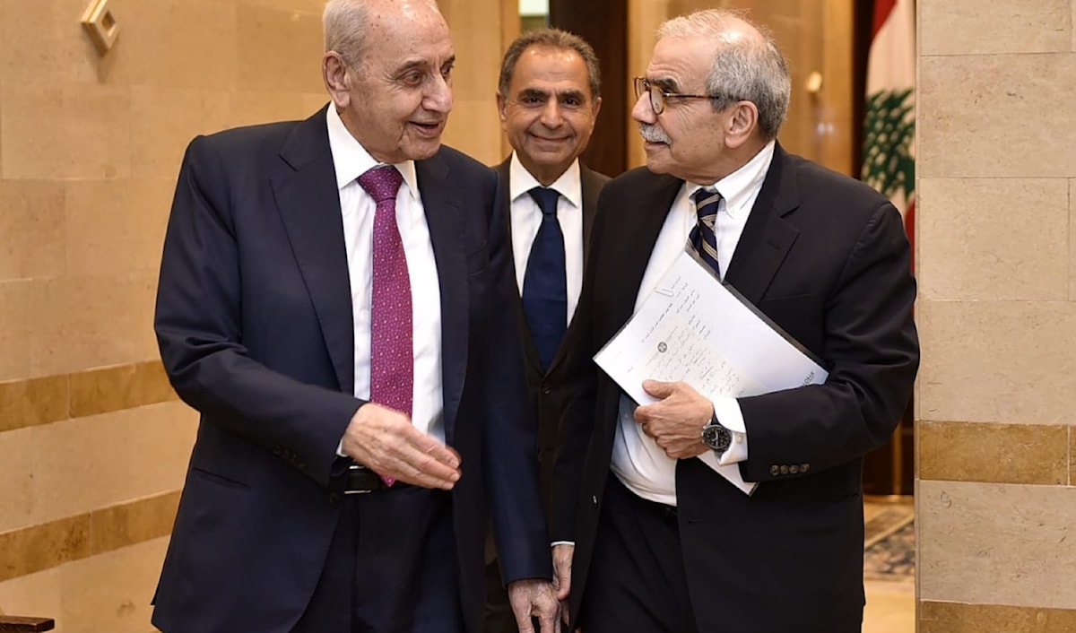 الرئيس المكلف تأليف الحكومة نواف سلام يلتقي رئيس مجلس النواب نبيه بري
