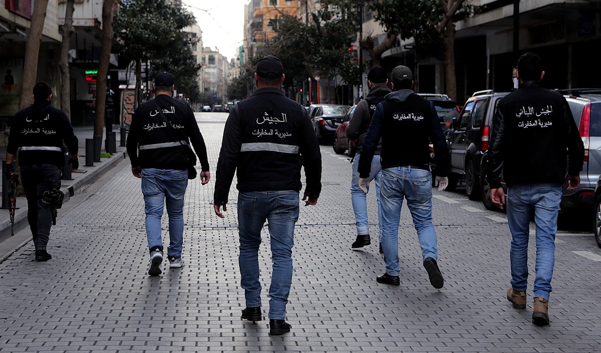 عناصر من مديرية المخابرات في الجيش اللبناني (مروان بو حيدر)