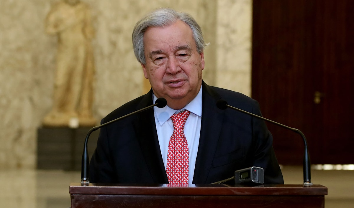 الأمين العام للأمم المتحدة أنطونيو غوتيريش (أ ف ب)