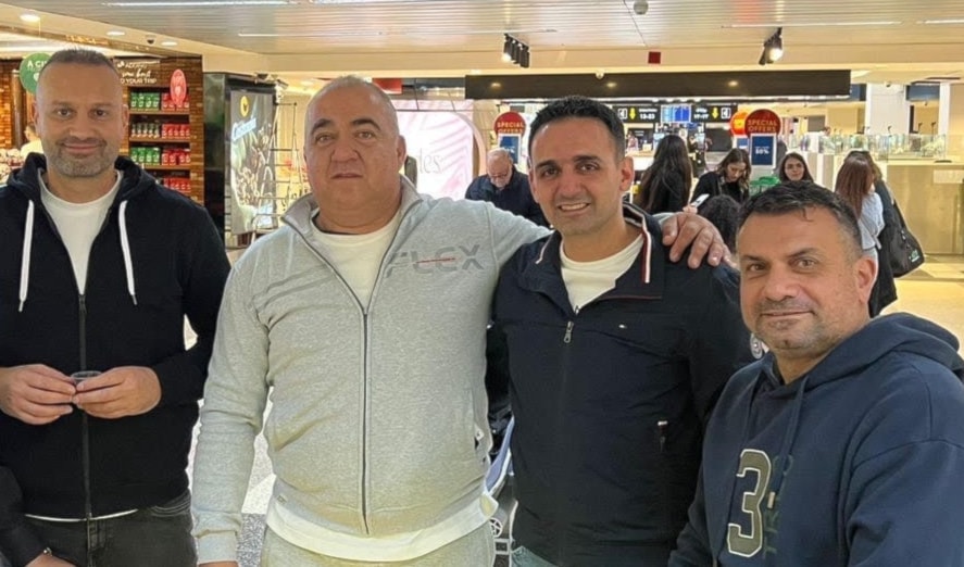 الوفد اللبناني قبيل المغادرة الى الدوحة