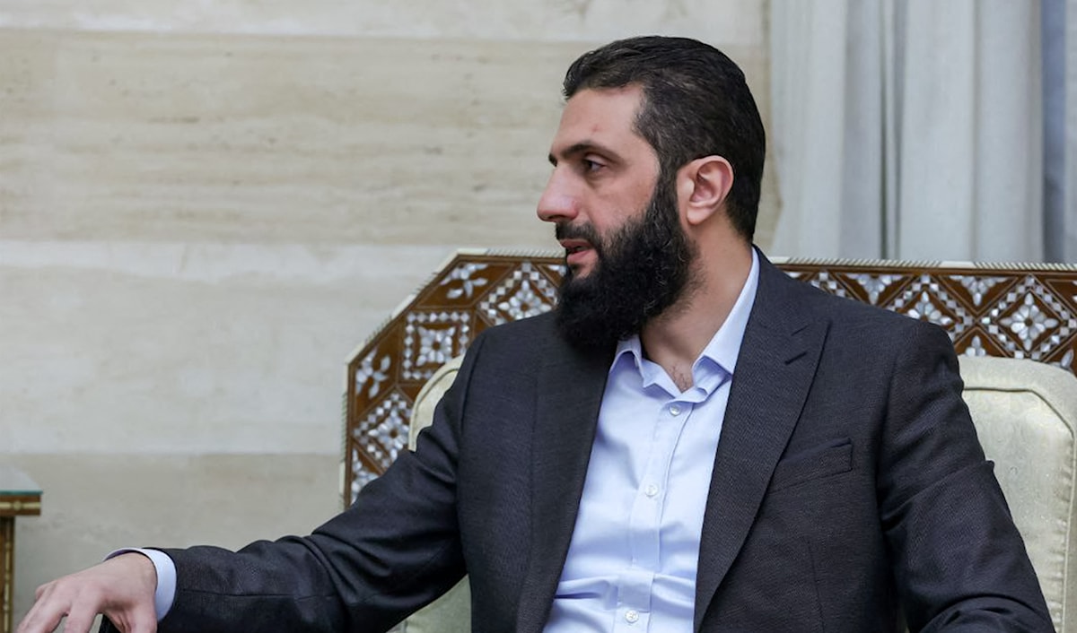 قائد الإدارة السورية الجديدة أحمد الشرع (أ ف ب)