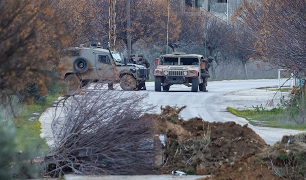 آليات إسرائيلية في جنوب لبنان بتاريخ 26 كانون الثاني 2025 (أ ف ب)