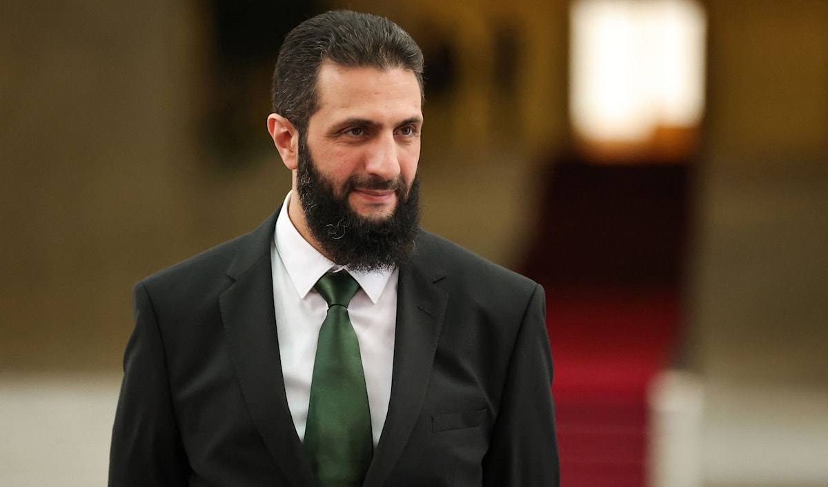 الرئيس المؤقت لسوريا أحمد الشرع (أ ف ب)