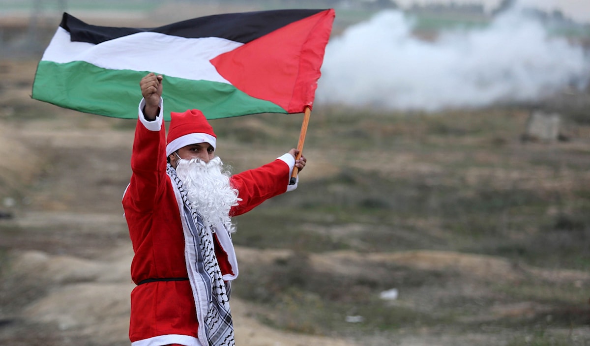 بابا نويل الفلسطيني (عن وسائل التواصل الاجتماعي)