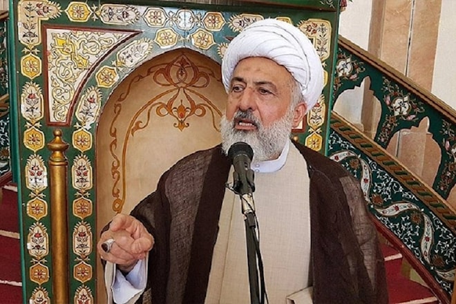 (الشيخ علي الخطيب نائب رئيس المجلس الاسلامي الشيعي الأعلى)