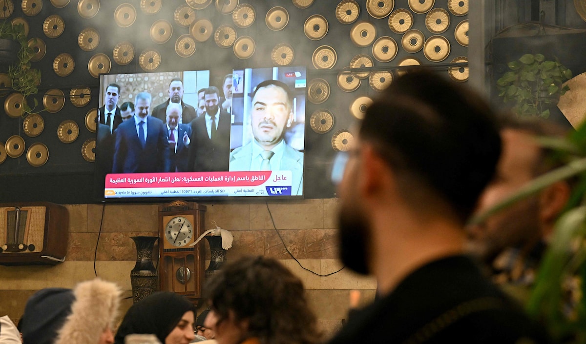 مقهى «الروضة» في دمشق أول من أمس (لؤي بشارة ـ أ ف ب)