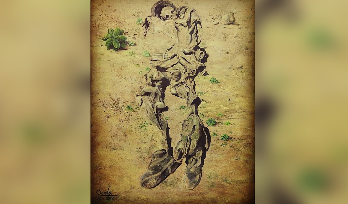 عماد العُمدة ـــ «الشَّهيد» (زيت على قماش ـــ 2018)