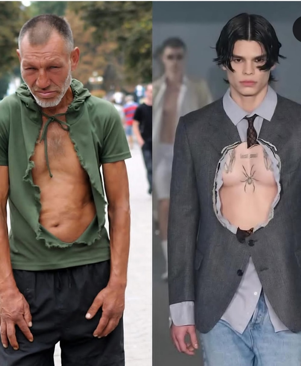 تصميم من مجموعة &laquo;فيتمان&raquo; لربيع 2025، مستلهم من صورة سلافيك عام 2012