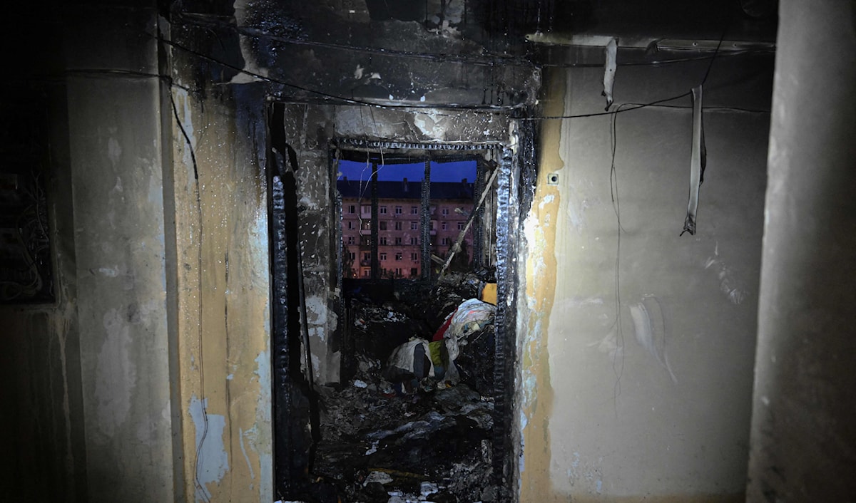 أشار سلاح الجو الأوكراني إلى حصول هجوم بالصواريخ البالستية (أ ف ب)