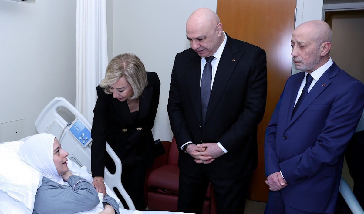 أكد عون واللبنانية الأولى أنّ اللبنانيين يقفون إلى جانب أماني في محنتها (رئاسة الجمهورية)