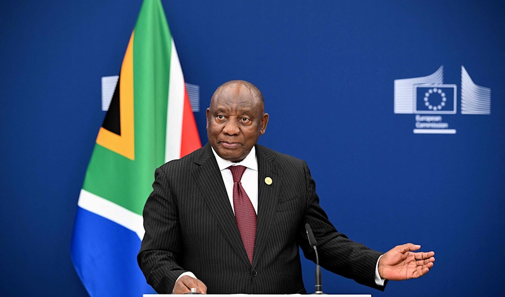 أوضح رئيس جمهورية جنوب إفريقيا أن هذه القضية «لا تزال قيد النظر» (أ ف ب)