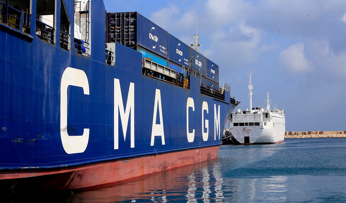 استقبلت شركة (CMA CGM) 80 باخرة خلال الشهر الفائت (مروان بوحيدر)