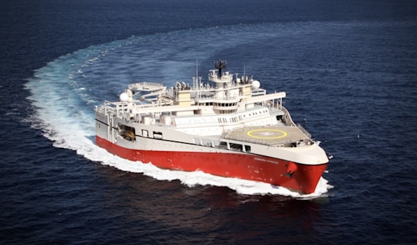 سفينة المسح التابعة لشركة TGS قبل قرار وزير الطاقة بطردها من المياه اللبنانية (الأخبار)