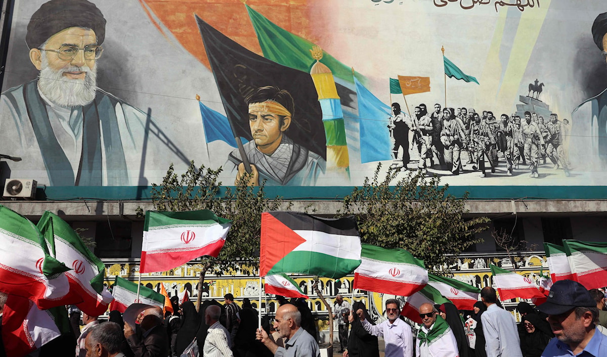 أظهرت التصريحات التي أدلى بها الخامنئي شكلاً من أشكال إعادة إحياء الاعتداد بالذات لدى إيران (أ ف ب)