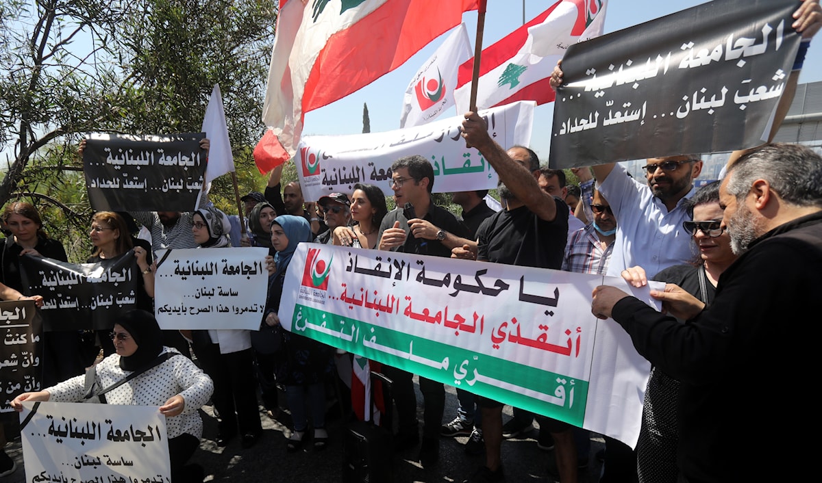دعا متعاقدو اللبنانية مجلس الوزراء لإقرار ملف التفرغ في أسرع وقت ممكن (هيثم الموسوي)