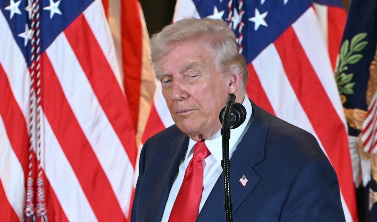 الفجوة بين خطاب ترامب والواقع، آخذة في الاتساع (أ ف ب)