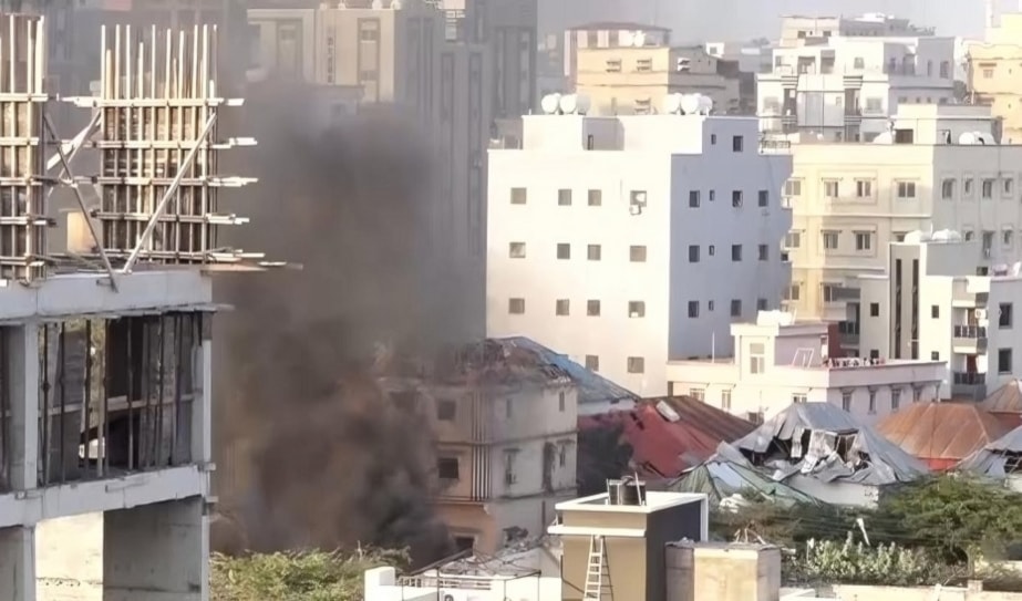 انفجار في العاصمة الصومالية مقديشو (من الويب)