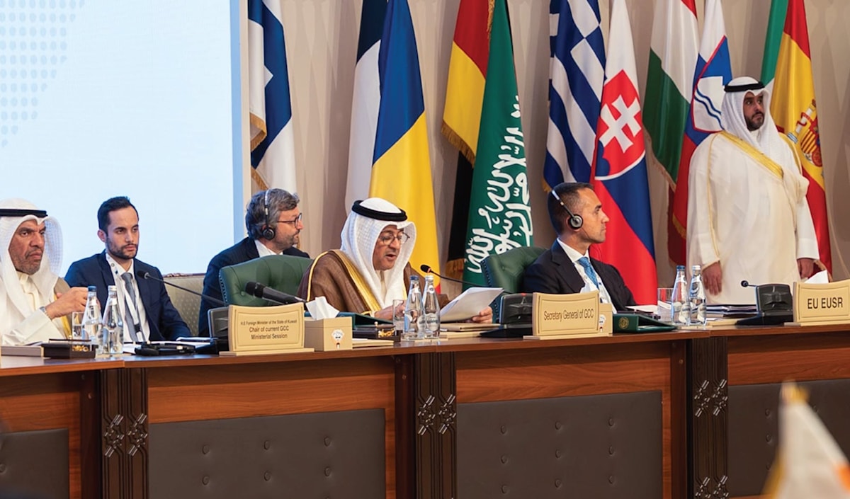 أكد وزراء خارجية مجلس التعاون الخليجي والاتحاد الأوروبي التزامهم بـ«حل الدولتين» (من الويب)