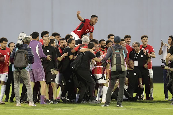 هي المرة الرابعة التي تبلغ فيها مصر النهائيات في تاريخها بعد نسخ 1934 و1990 في إيطاليا و2018 في روسيا (أ ف ب)