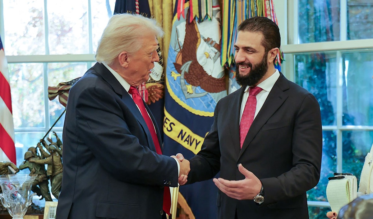 اعتبر الشرع أن التقدّم الإسرائيلي داخل سوريا يعود إلى طموحات توسّعية (أ ف ب)