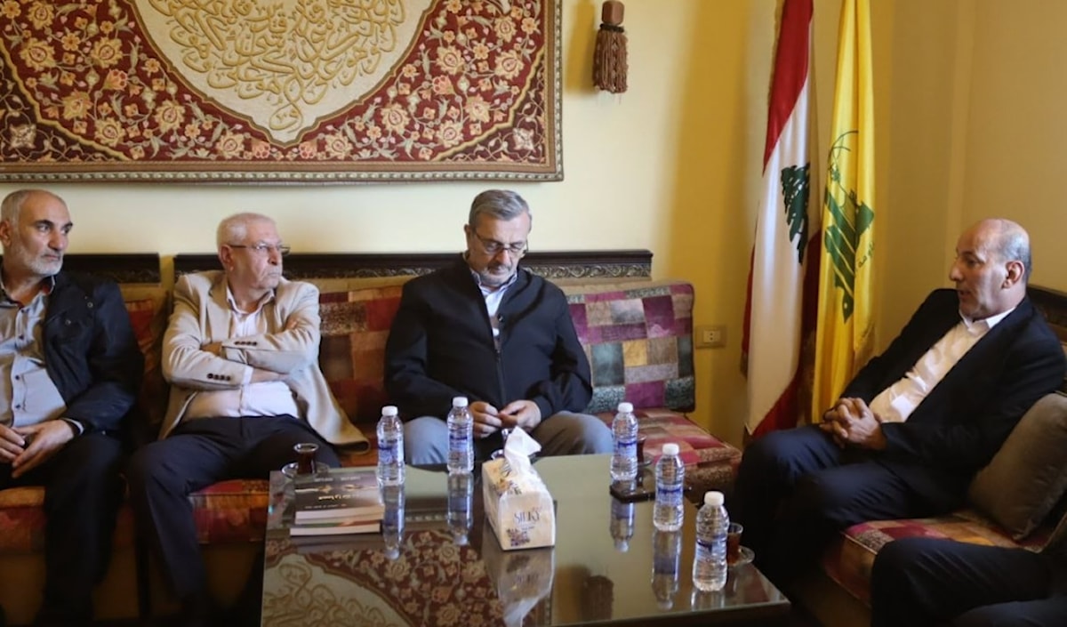 النائب حسن عز الدين يستقبل وفداً من الجبهة الديمقراطية لتحرير فلسطين (العلاقات الإعلامية)