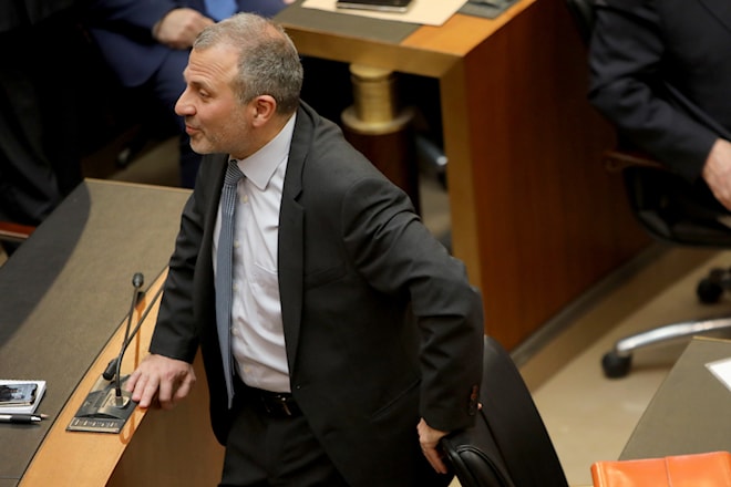 اعتبر باسيل أن كل من لا يطيع الاحتلال مستهدف (هيثم الموسوي)