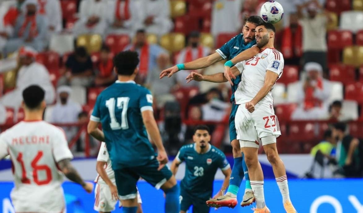 تعادل العراق مع مضيفه الإماراتي 1-1 ذهاباً (ويب)