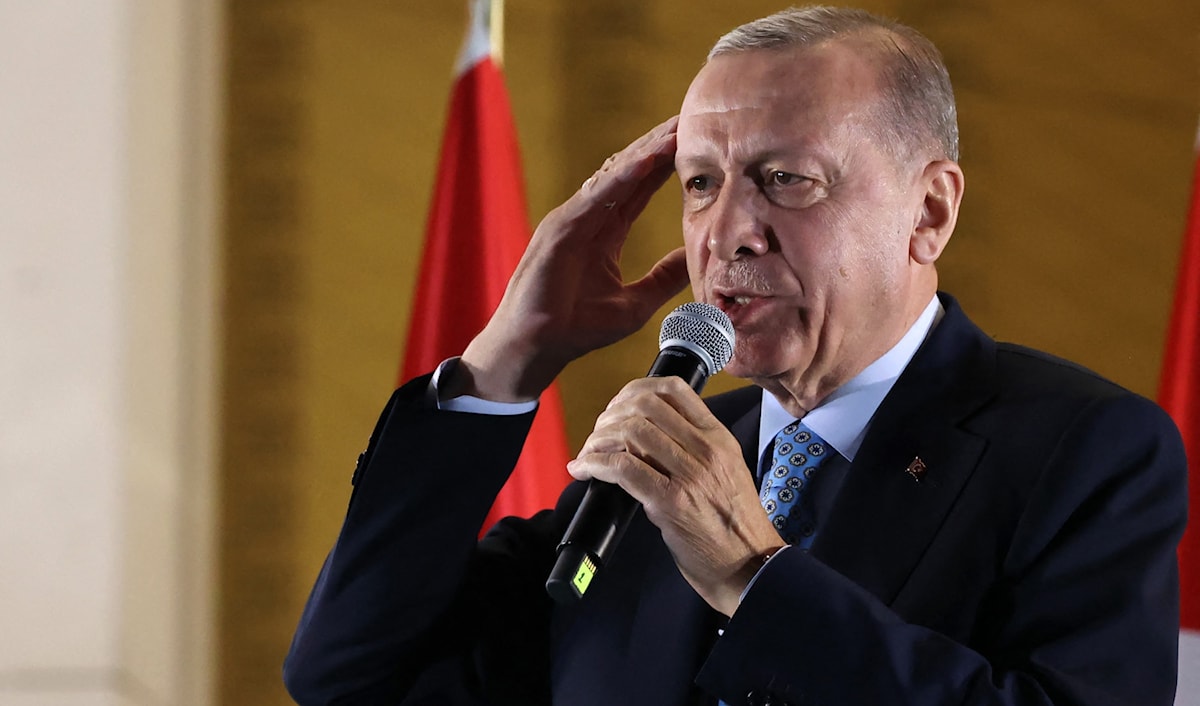 إردوغان: طالما لم يتم تأسيس دولة فلسطين لن يكون هناك استقرار في المنطقة (أ ف ب)