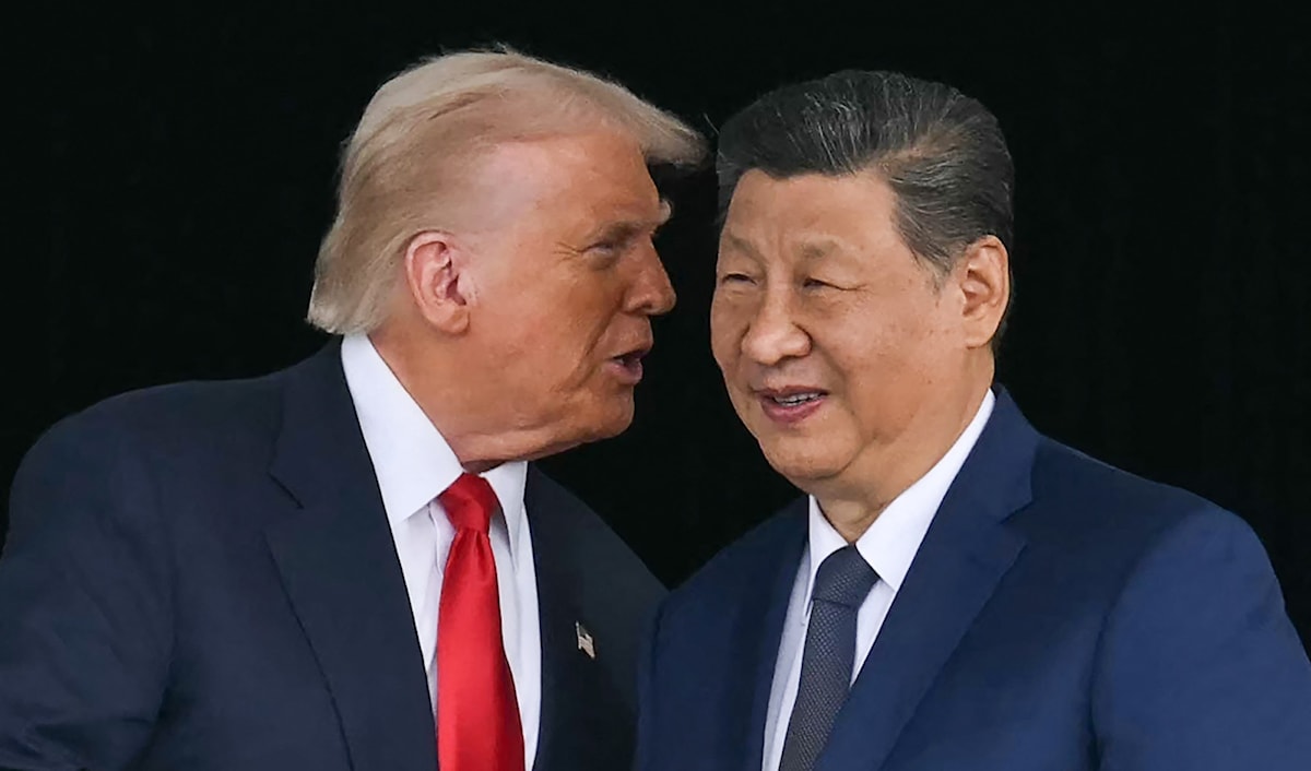 أكد ترامب أن تايوان «لم تطرح أبداً كموضوع» بينه وبين شي (أ ف ب)