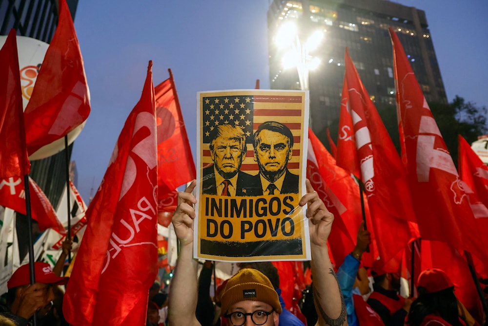 كان بولسونارو حليفاً لترامب (أ ف ب)