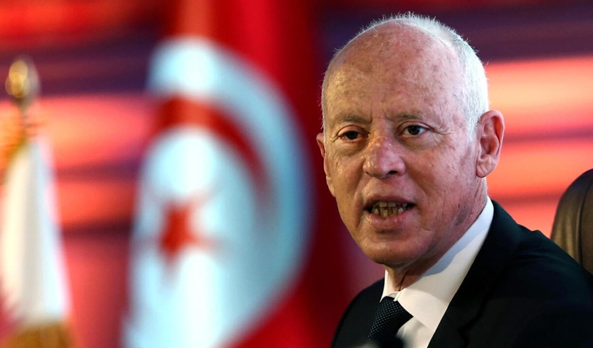 يسود توتر بين سعيّد والطبوبي الذي أكد أن منظمته متجهة نحو إضراب عام. (أ ف ب)