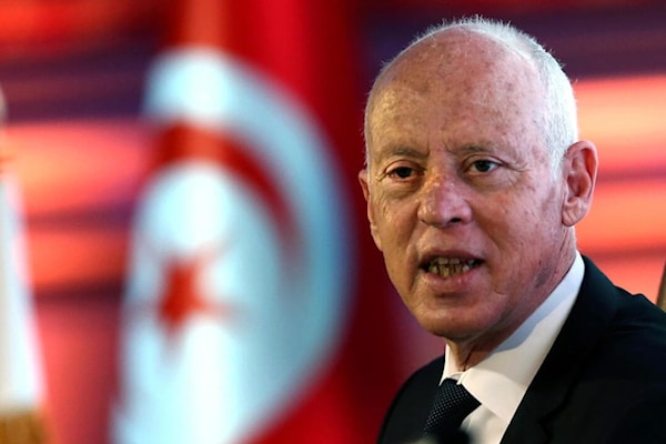 يسود توتر بين سعيّد والطبوبي الذي أكد أن منظمته متجهة نحو إضراب عام. (أ ف ب)