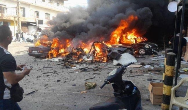 العدو يستهدف منطقة مكتظة في الدوير (من الويب)