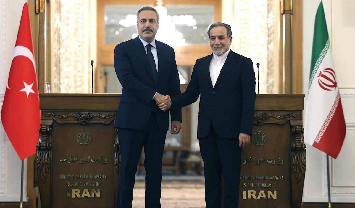 أكّد فيدان أن بلاده «تقف إلى جانب إيران في المفاوضات النووية» (أ ف ب)