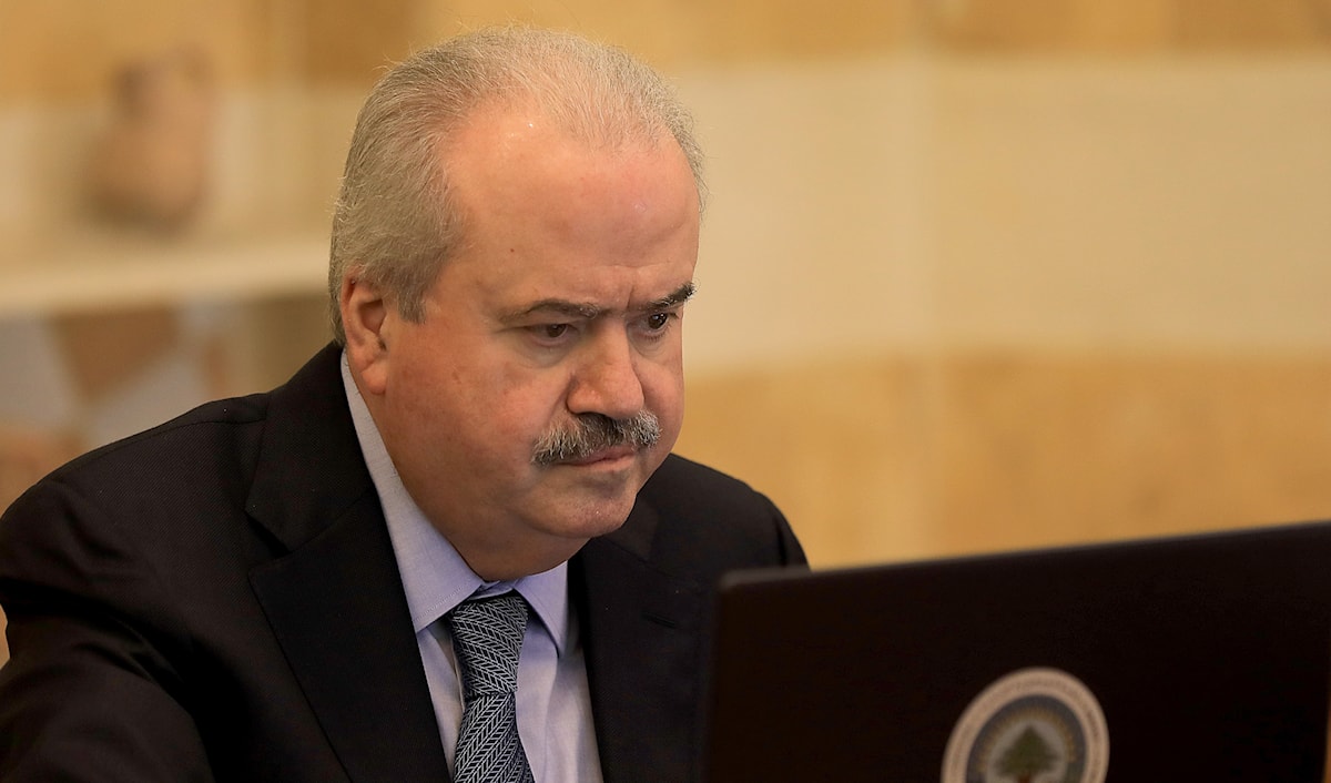 أعلن جابر أن وزارة المالية تسلّمت من حاكم مصرف لبنان المعلومات المحدّثة (هيثم الموسوي)