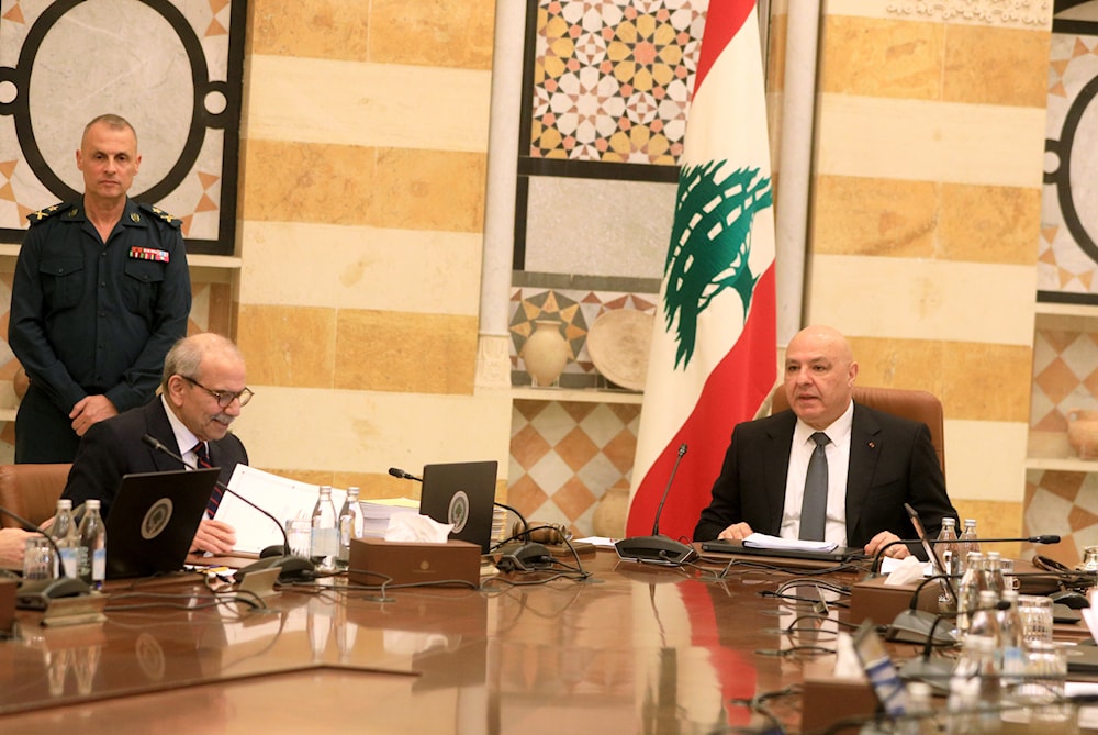 أعلن عون أنّ خيار التفاوض حاز تأييداً وطنياً واسعاً (مروان بو حيدر)