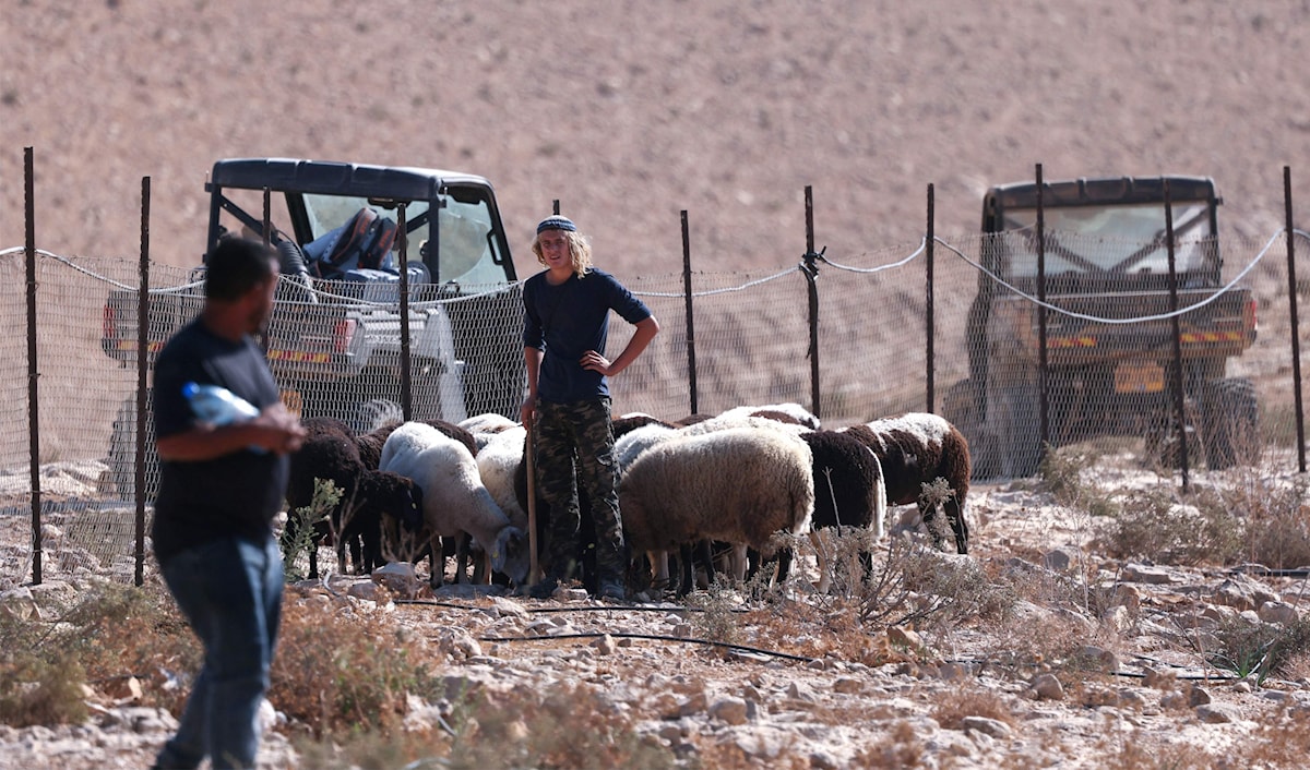 شهدت مناطق متفرّقة من الضفة الغربية، أمس، هجمات عدّة شنّها مستوطنون (أ ف ب)