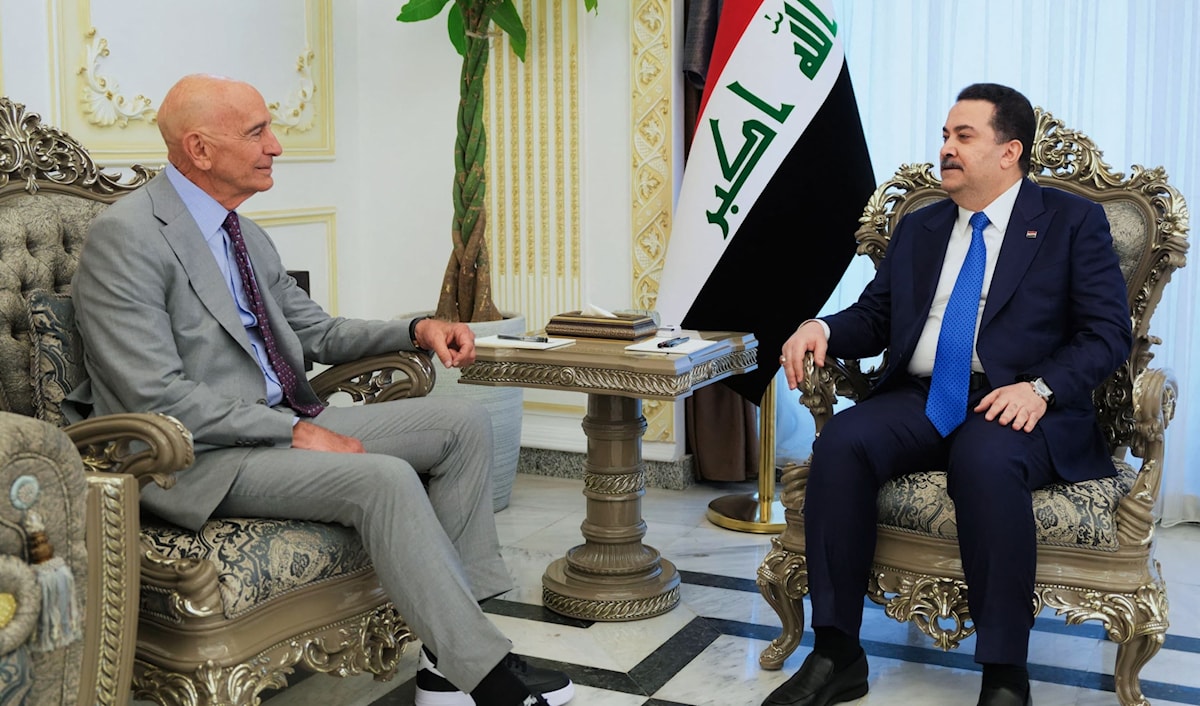 براك يبحث مع السوداني سبل دعم استقرار سوريا ومنع أي تصعيد إقليمي (أ ف ب)